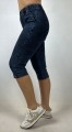 Spodnie 3/4 z kieszeniami, dekatyzowany jeans - 168