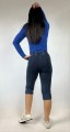 Spodnie 3/4 z kieszeniami, dekatyzowany jeans - 168