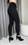 Legginsy ocieplane - czarne - 408