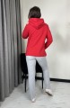 bluza kaptur i kieszenie - 378 - czerwona