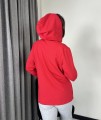 bluza kaptur i kieszenie - 378 - czerwona