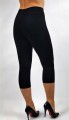 Legginsy 3/4 - rybaczki, CZARNE