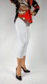 Legginsy 3/4 białe
