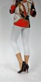 Legginsy 3/4 białe